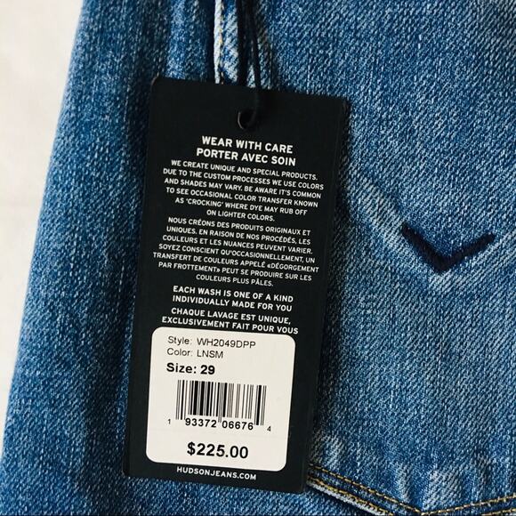 Hudson | Holly Highrise Crop Straight Jeans NWT 29 - Picture 10 of 10